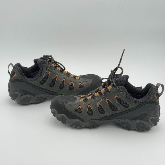 Men's Black and Orange Hiking Shoes - Picture 4 of 11